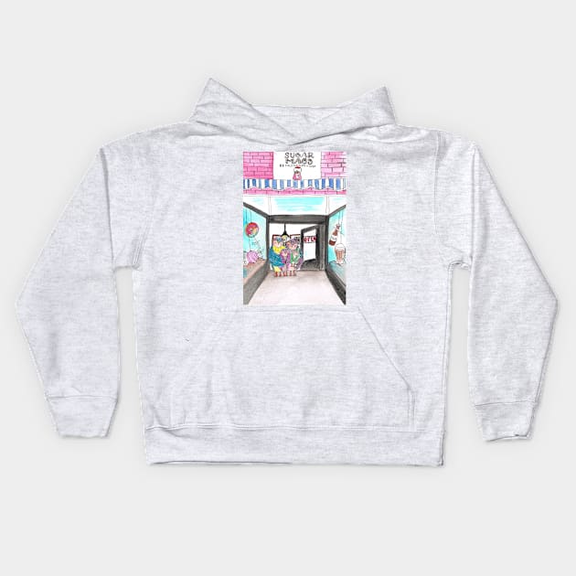 Sugar Mags Kids Hoodie by lvsuz